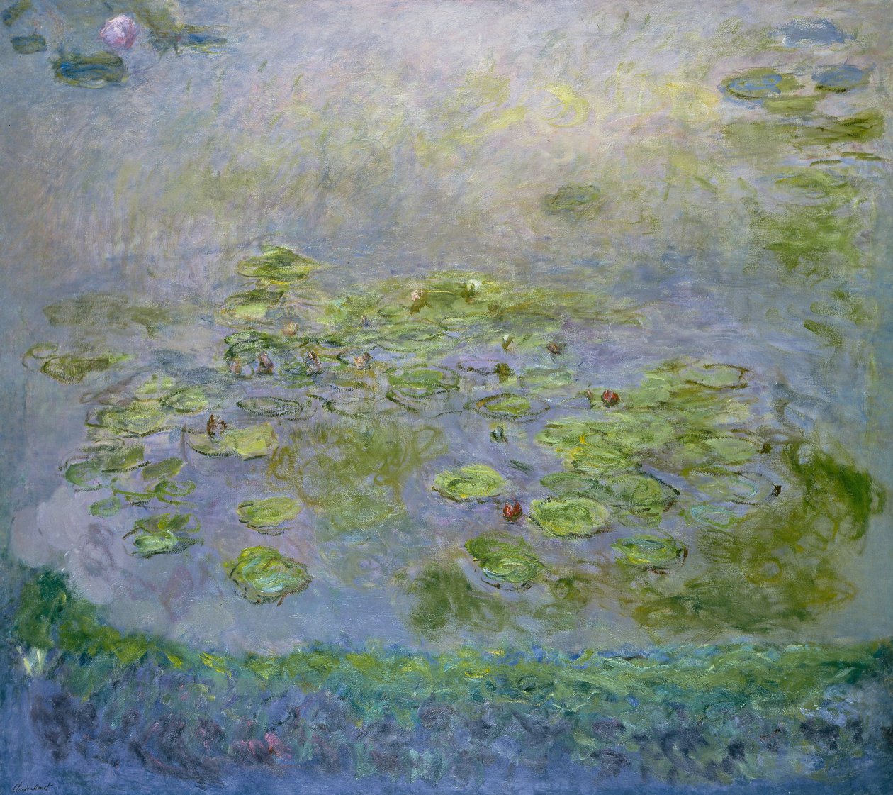 Lekníny - obraz Clauda Moneta (1840-1926), olej na plátně od Claude Monet