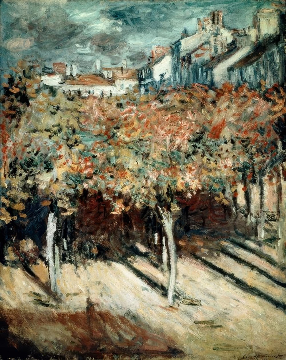 Lípy v Poissy od Claude Monet