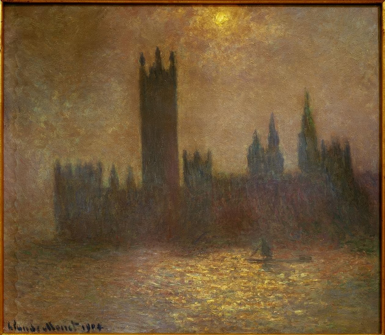 Londýn, Parlament, Sun Effect in Fog (Lon od Claude Monet