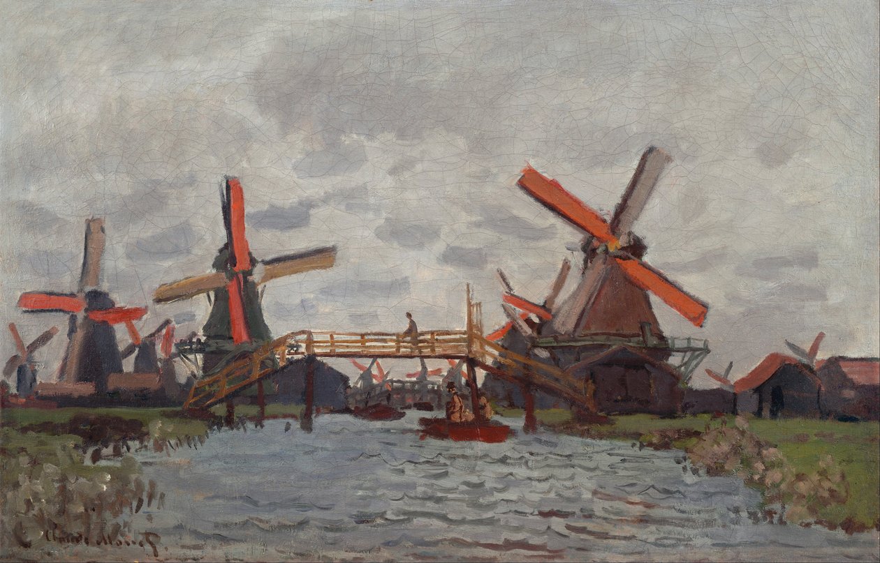 Mills ve Westzijderveldu u Zaandamu od Claude Monet
