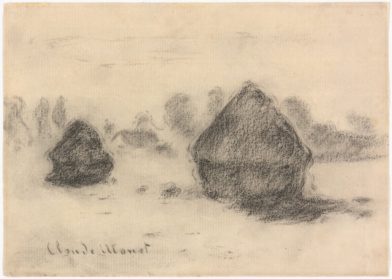 Monet - Stohy pšenice, 1891, 2013.986 od Claude Monet