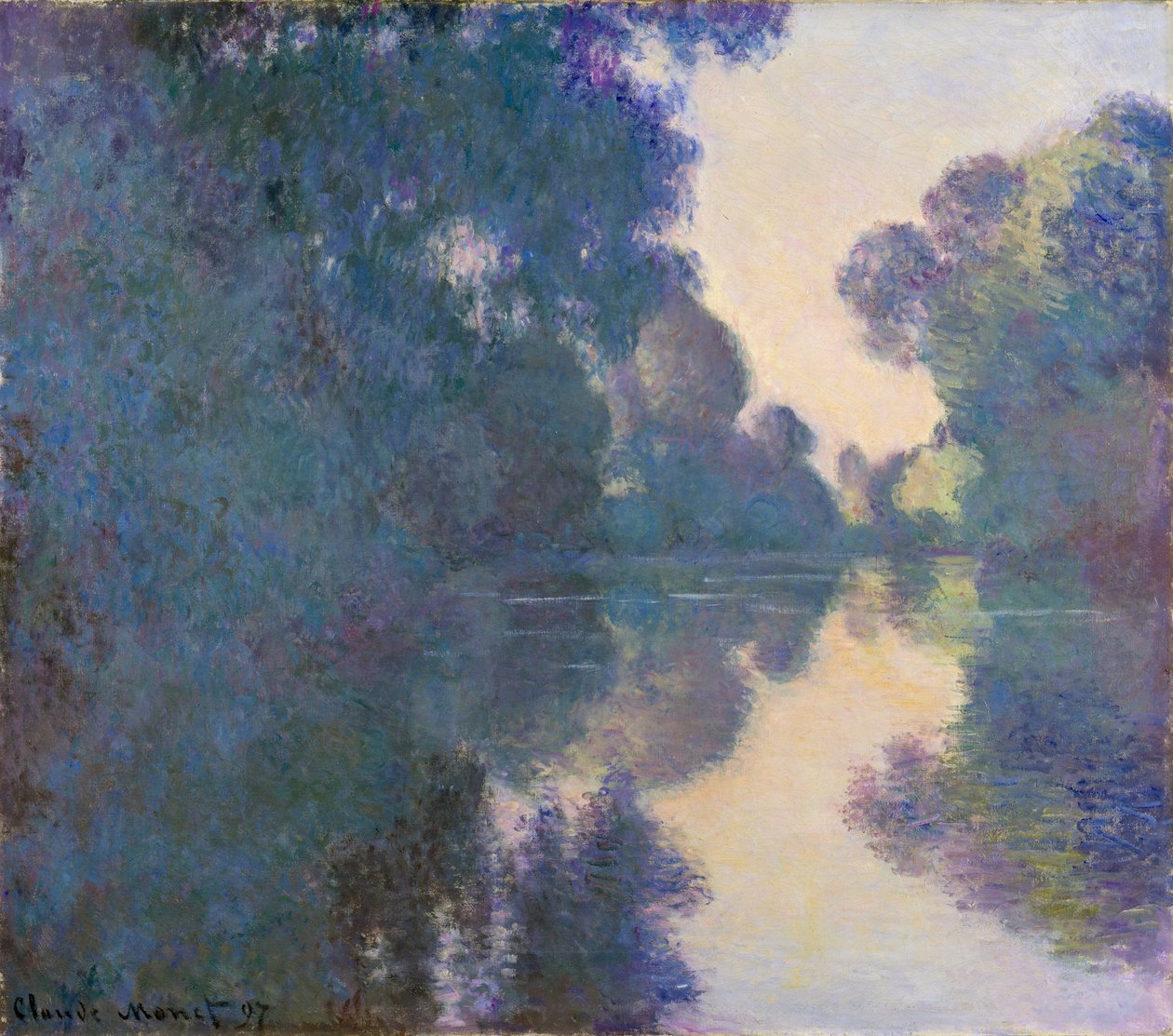 Ráno na Seině poblíž Giverny, 1897 od Claude Monet