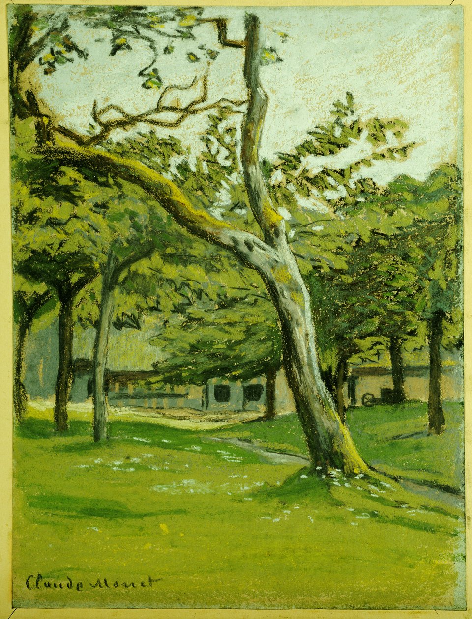 Farma v Normandii pod stromy od Claude Monet