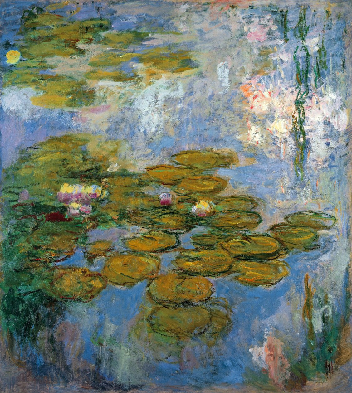 "Nympheas"" - leknínové jezírko v Giverny - Malba Clauda Moneta (1840-1926), olej na plátně od Claude Monet