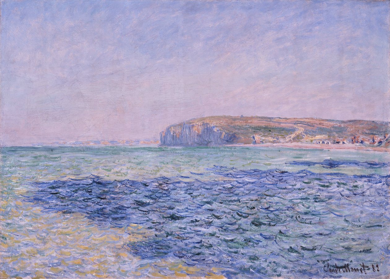 Shadows on the Sea, the Cliffs at Pourville (Dieppe, Seine Maritime, Francie) (Shadows on the Sea - The Cliffs at Pourville) - Malba Clauda Moneta (1840-1926), olej na plátně, 57x80 cm od Claude Monet