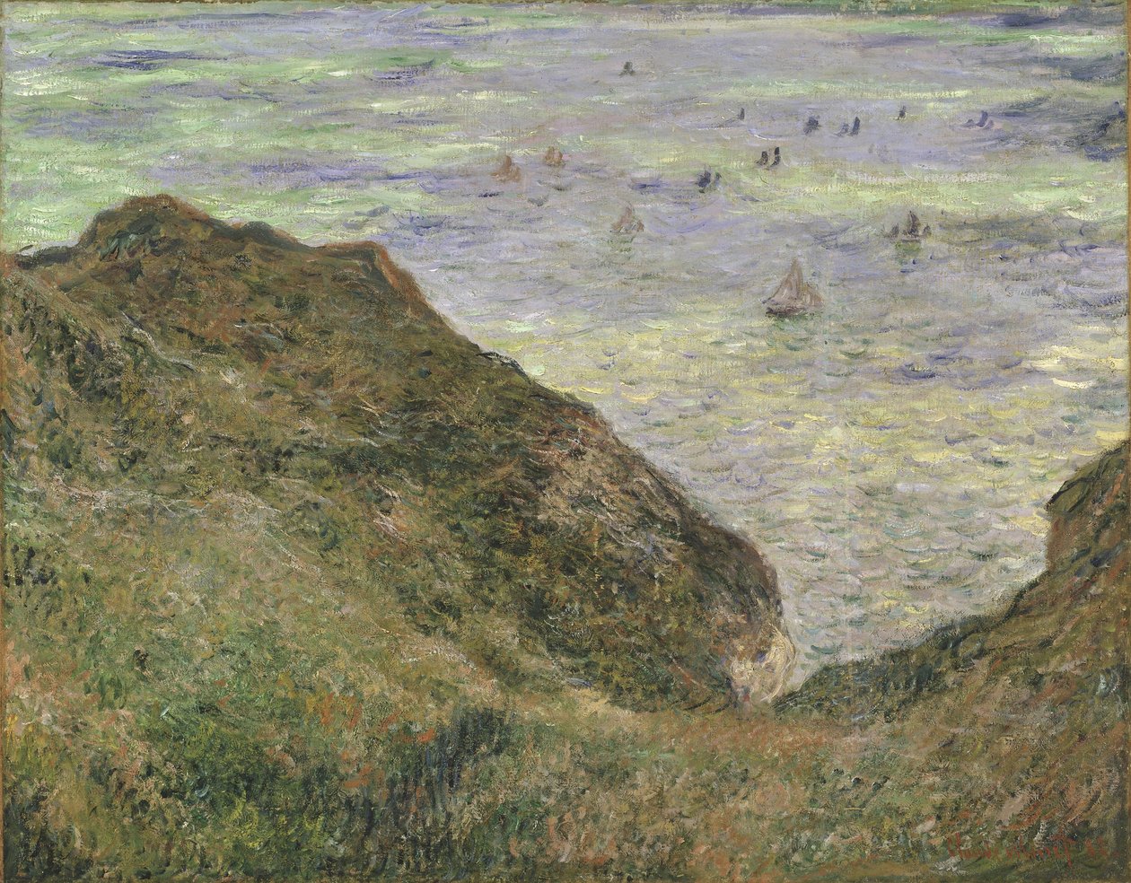 Na útesu v Pourville od Claude Monet