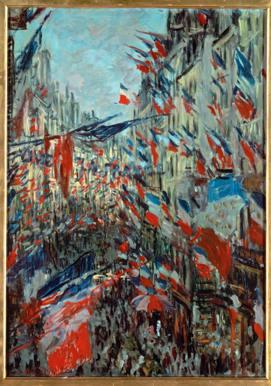 Paříž, rue St. Denis: Paris: oslava 30. června od Claude Monet