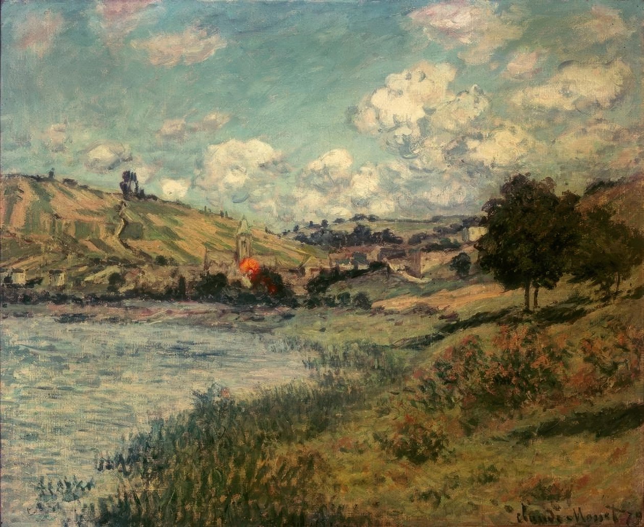 Krajina, Vétheuil od Claude Monet