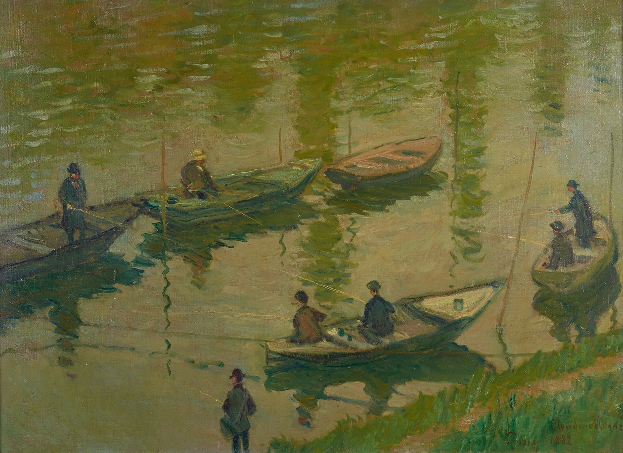 Rybáři na Seině v Poissy Rybáři na Seině v Poissy, 1882. od Claude Monet