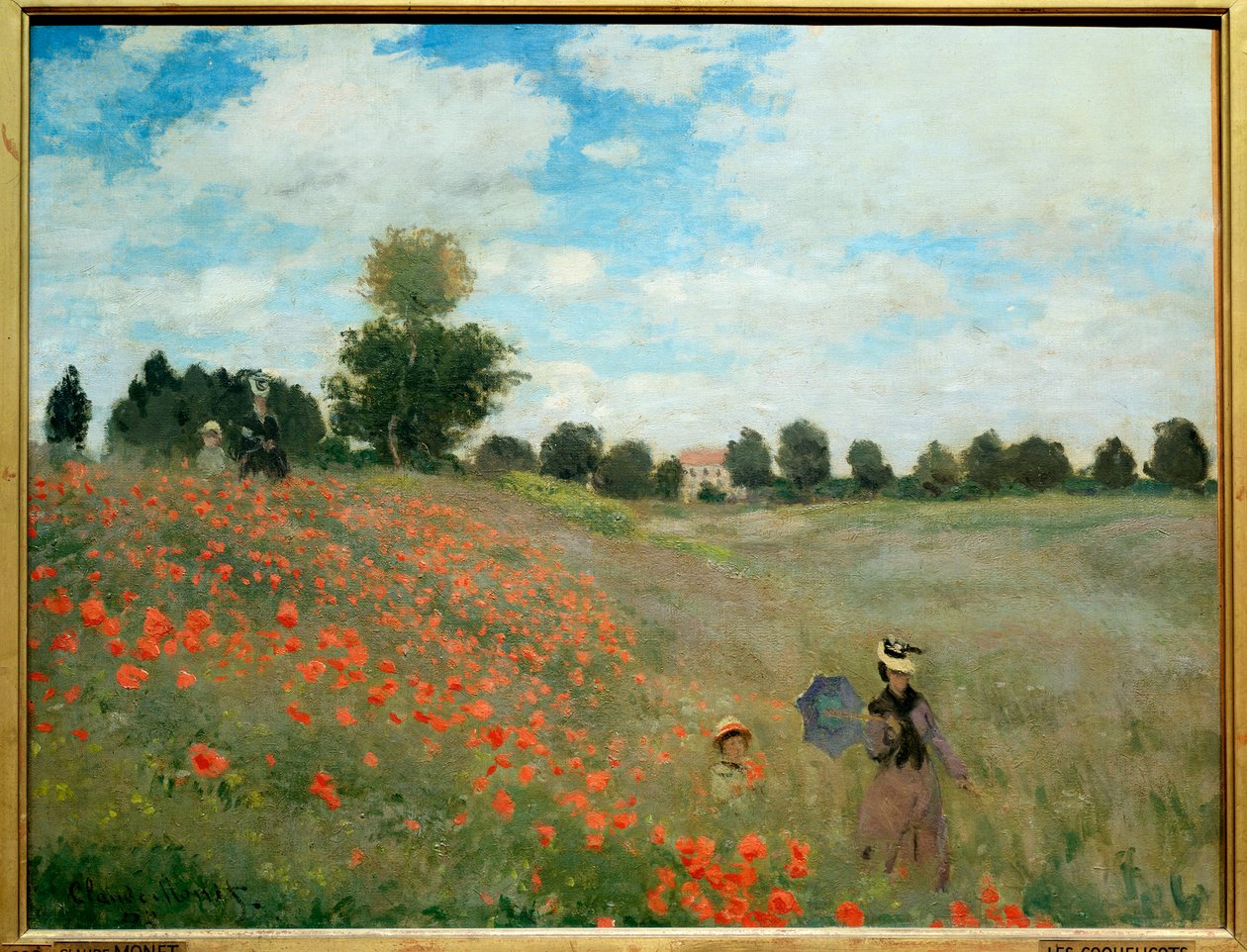 Mák, poblíž Argenteuil od Claude Monet