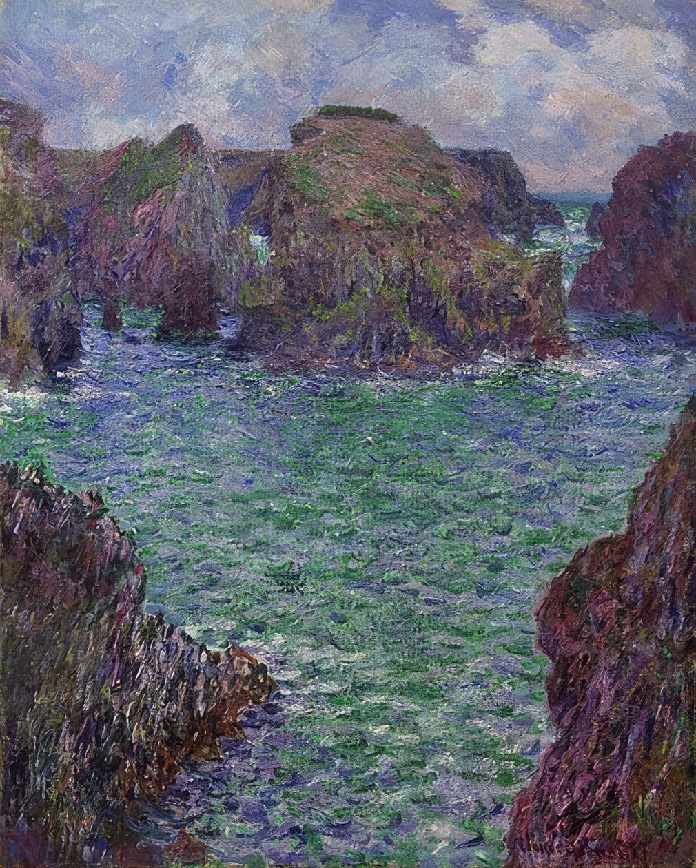 Port-Goulphar, Belle-Île. 1887 od Claude Monet