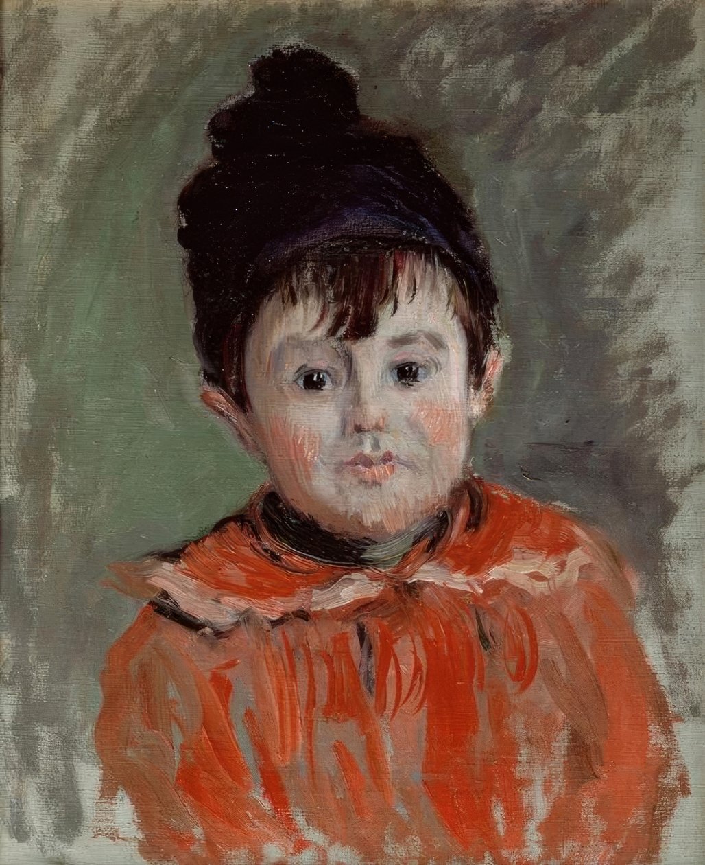Portrét Michela v klobouku s bambulí od Claude Monet
