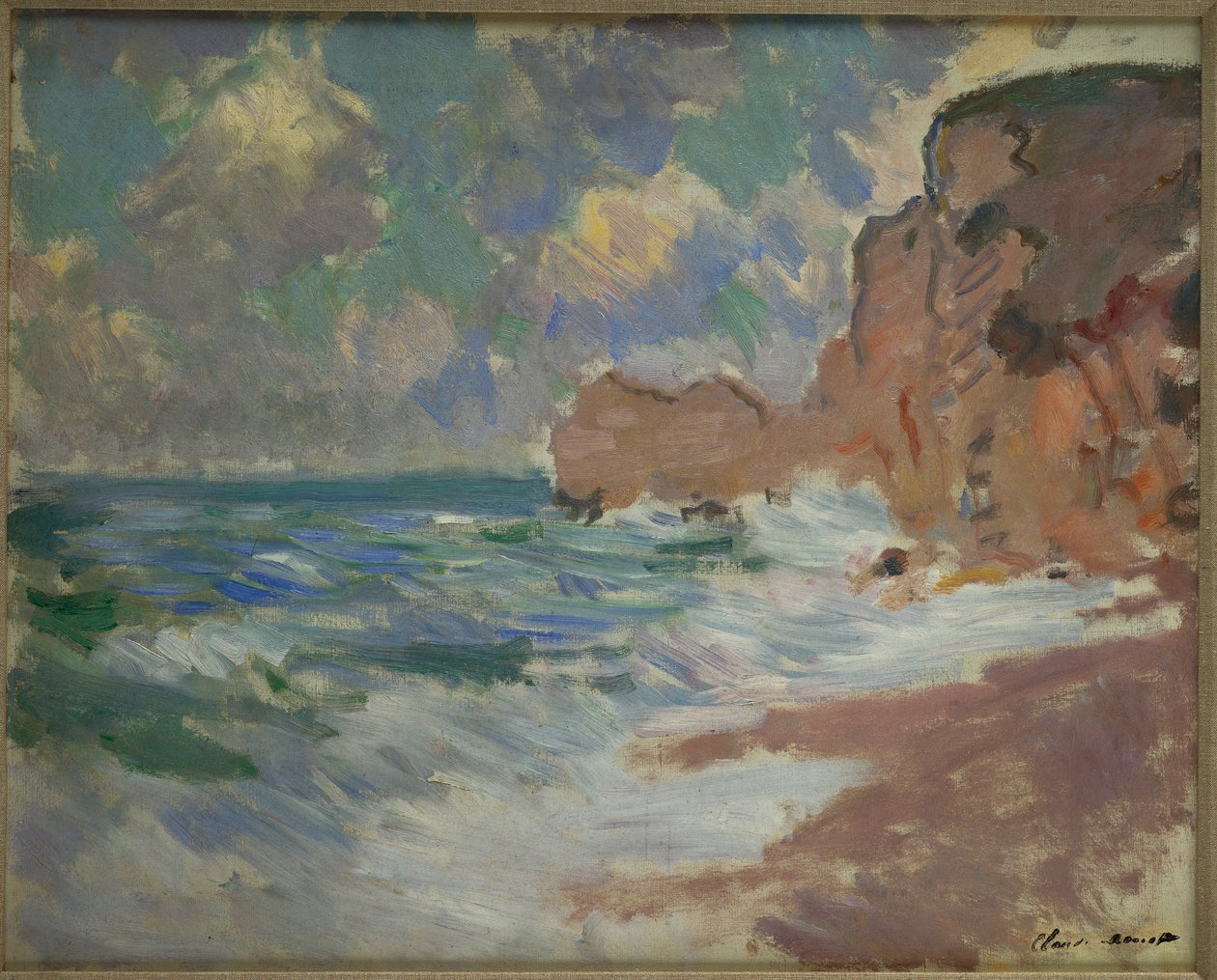 Ustupující vlny od Claude Monet
