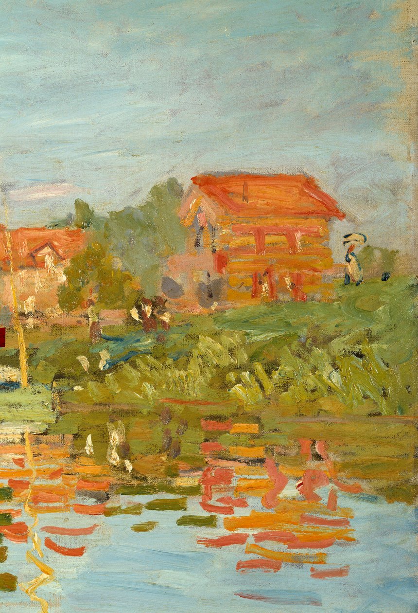 Regates do Argenteuil Detail. Obraz Clauda Moneta (1840-1926) 1872 Ne. 0,48 x 0,75 m Paříž, musee d