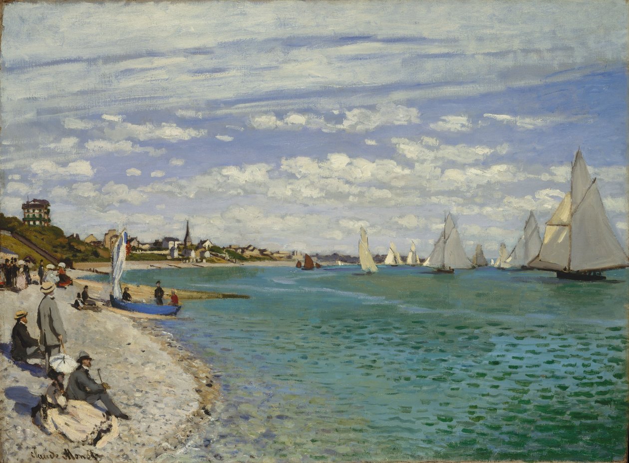 Regata v Sainte-Adresse od Claude Monet