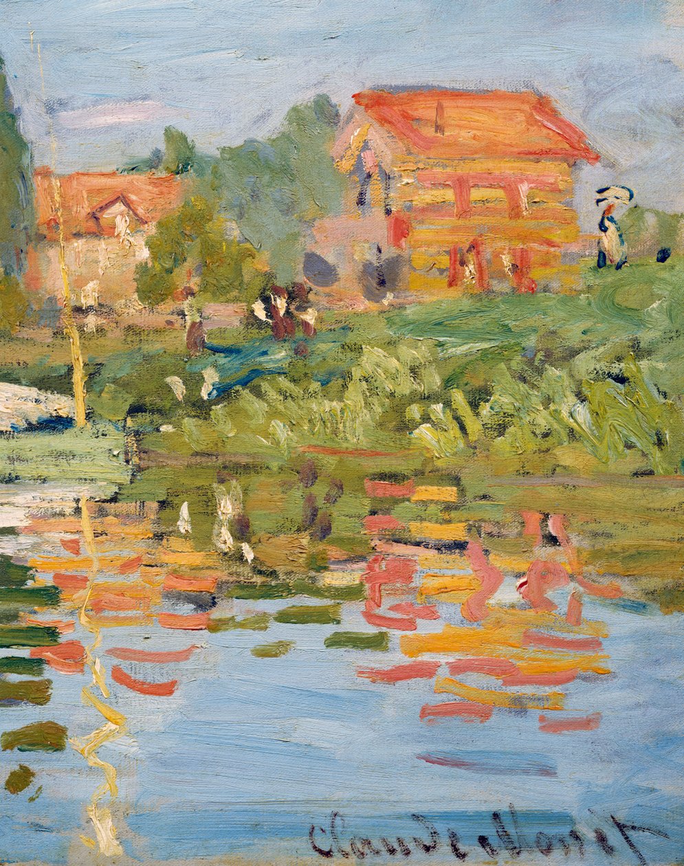 Regaty v Argenteuil, kolem roku 1872 (olej na plátně) (detail) od Claude Monet