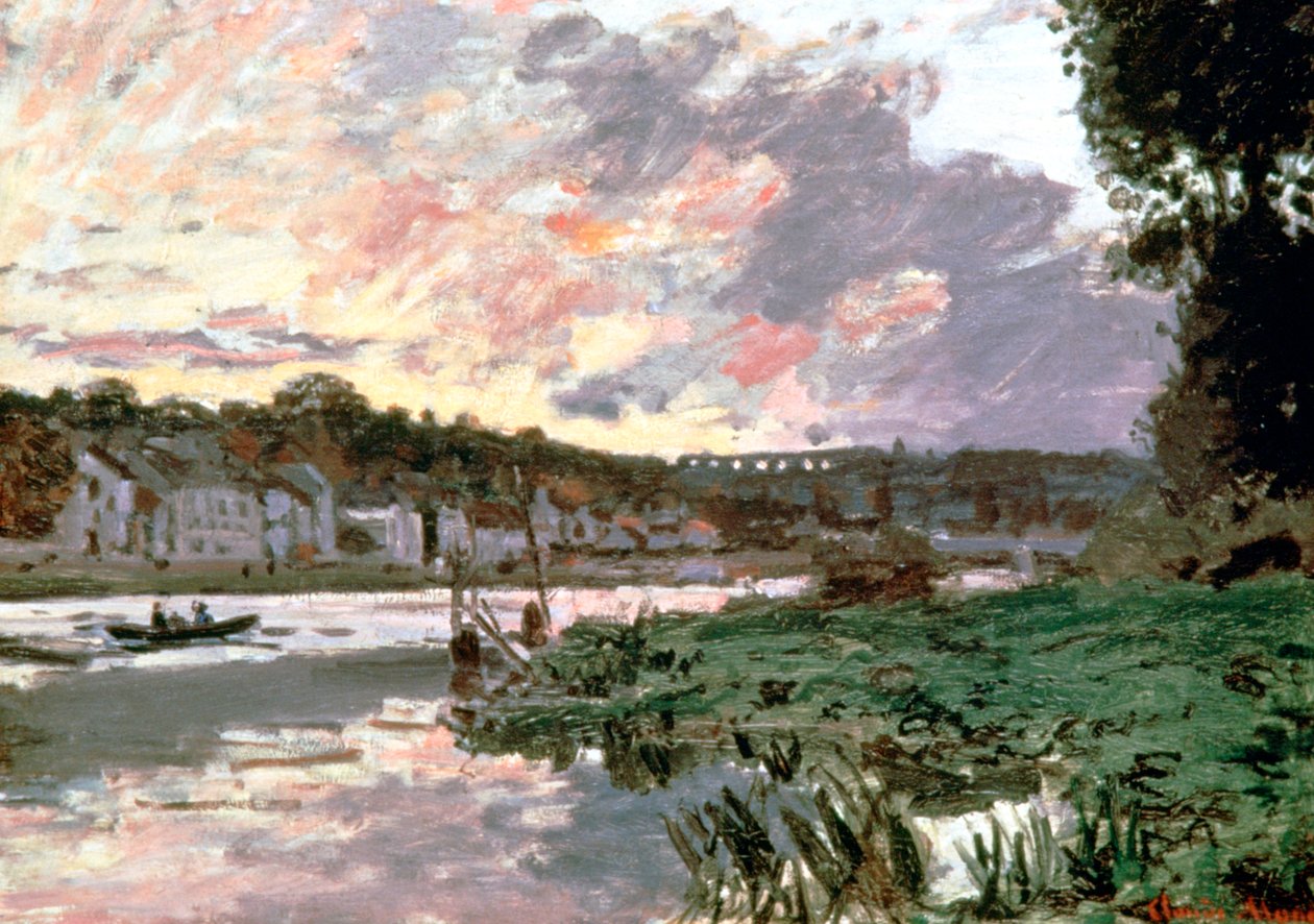 Řeka Seina v Bougival, c1870 od Claude Monet