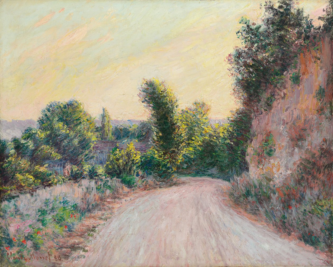 Silnice; Chemin, 1885 od Claude Monet