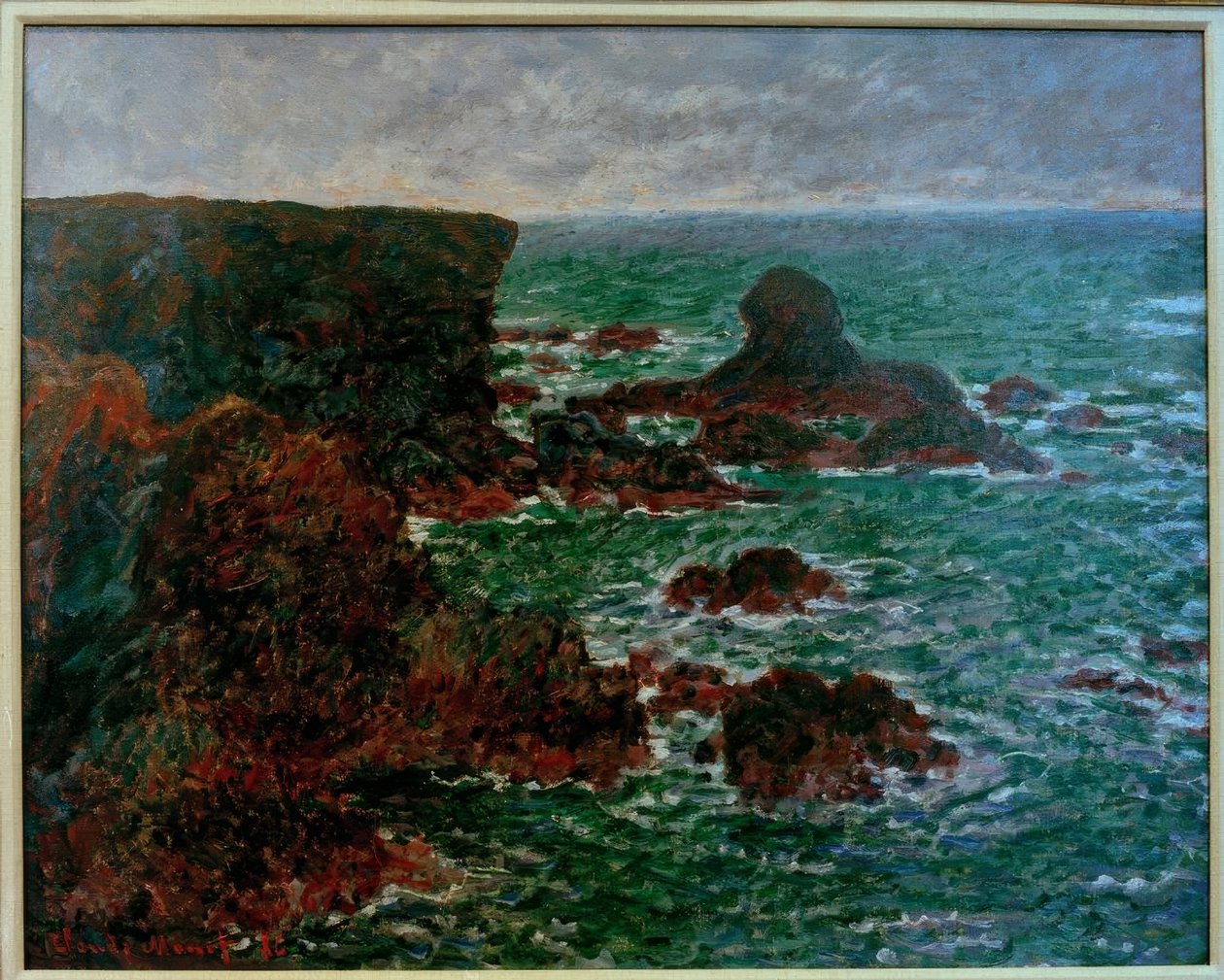 Lví skála, Belle-Ile-en-Mer (Der Löwenfelsen. Belle-Il od Claude Monet