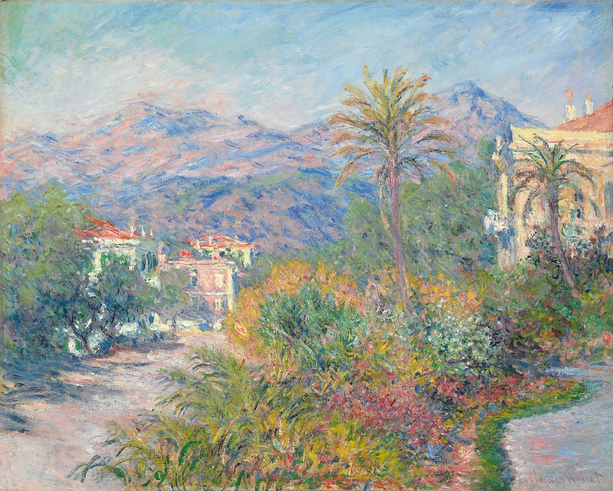 Římská cesta v Bordighera; Římská silnice v Bordighera, 1884 od Claude Monet