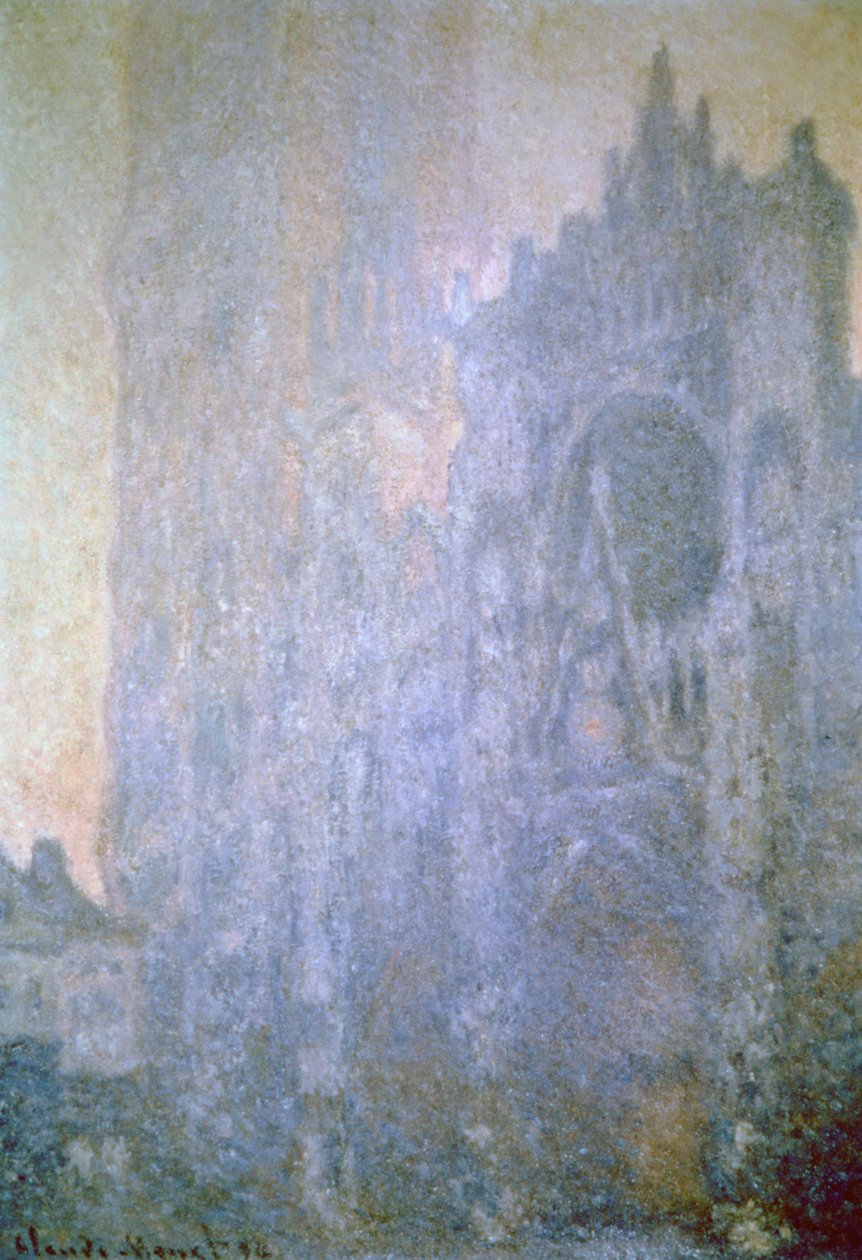 Katedrála v Rouenu, ranní světlo, 1894 od Claude Monet