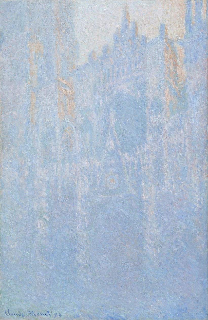 Rouenská katedrála, portál, ranní mlha od Claude Monet