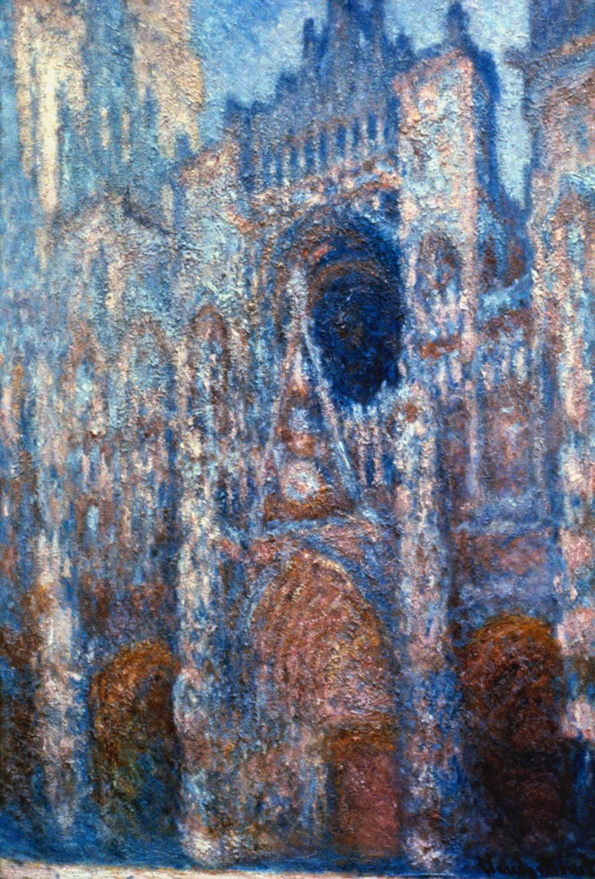 Katedrála v Rouen, sluneční světlo, 1894 od Claude Monet