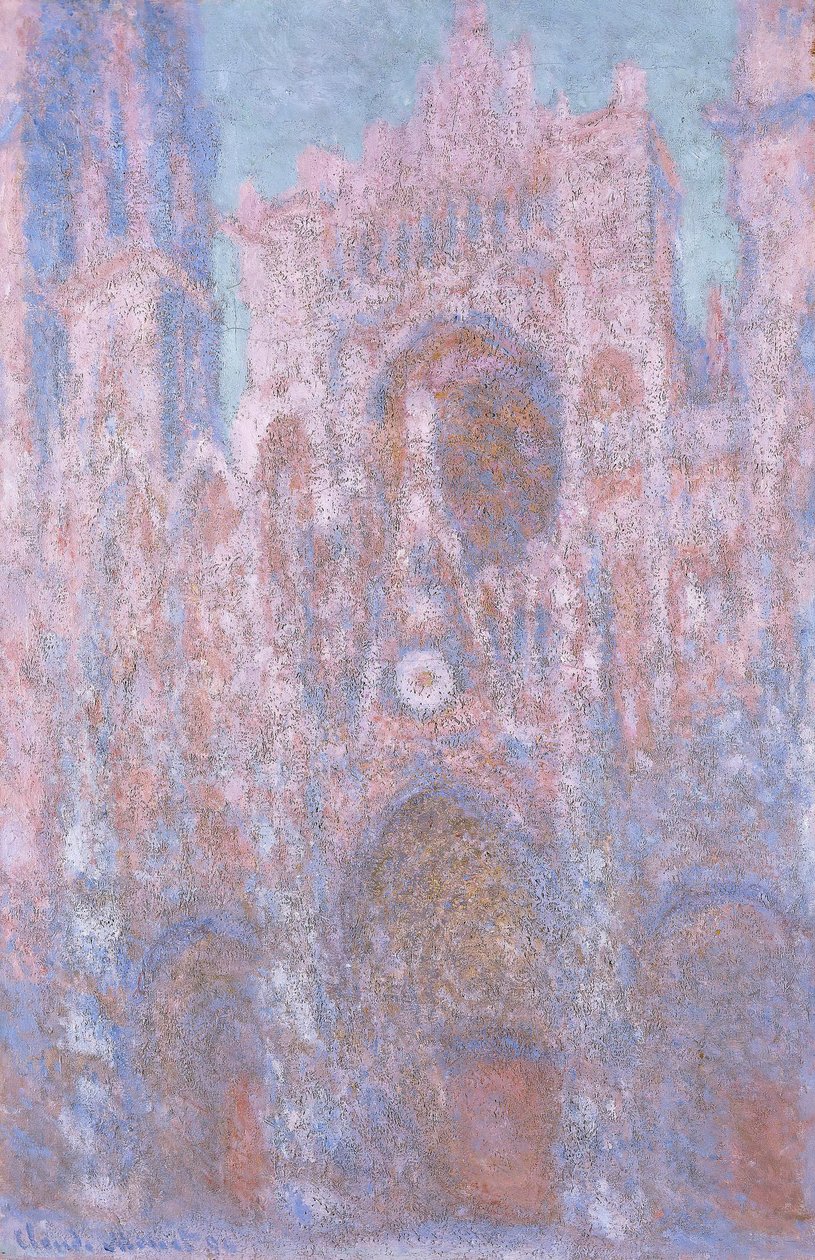 Rouenská katedrála v zapadajícím slunci (Šedočerná symfonie) 1892-94 (olej na plátně) od Claude Monet