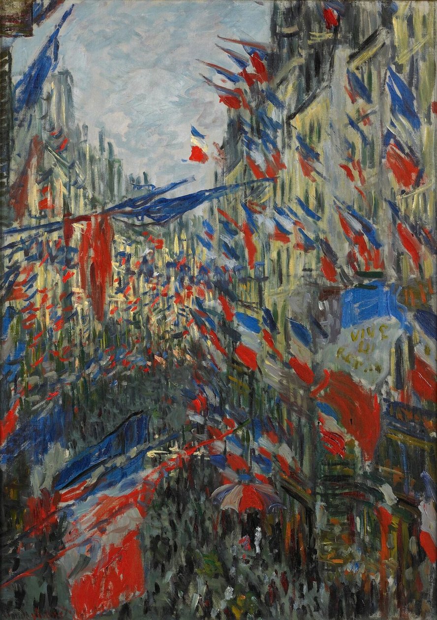 Rue Saint-Denis, svátek 30. června 1878, 1878. od Claude Monet