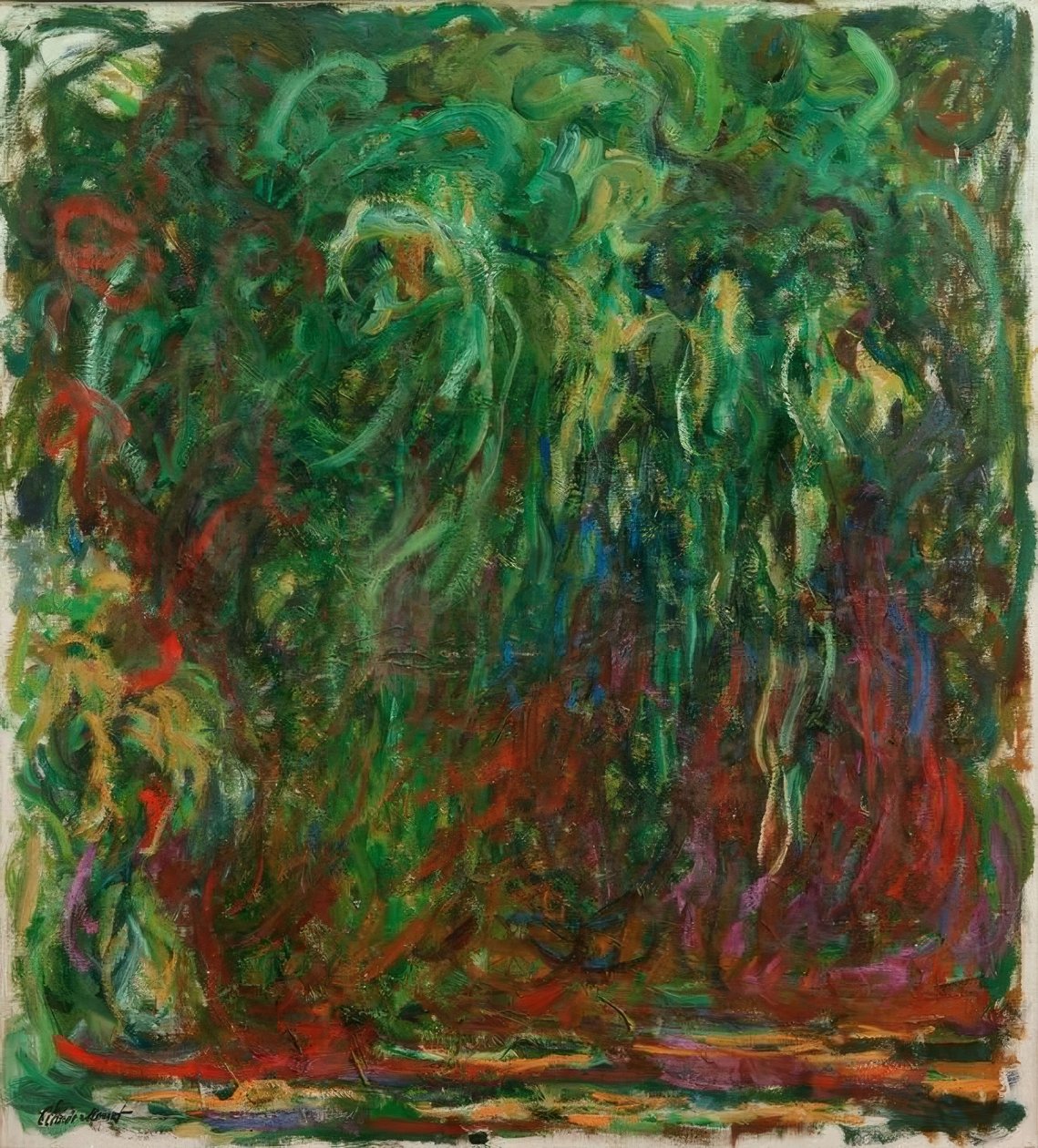 Smuteční vrba od Claude Monet