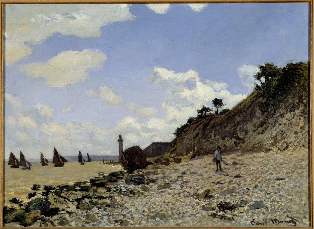 Přímoří v Honfleur Malba Clauda Moneta (1840-1926) 1864-1866 Los Angeles. Country Museum of Art - Seaside v Honfleuru. Obraz Clauda Moneta (1840-1926) od Claude Monet
