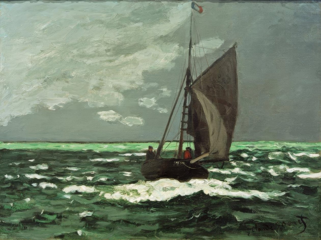 Přímořská krajina: bouře od Claude Monet
