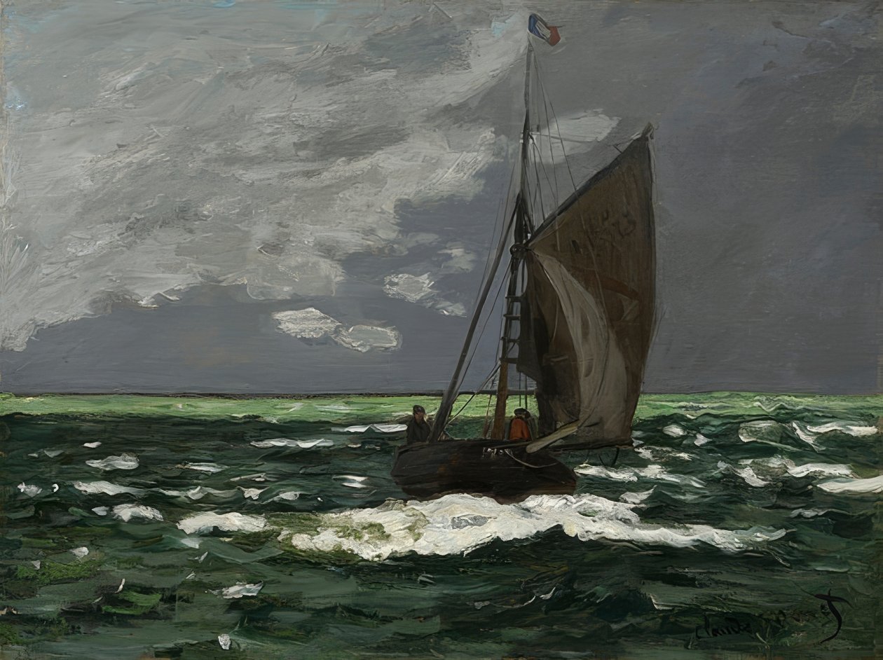 Přímořská krajina, bouře. 1866 od Claude Monet