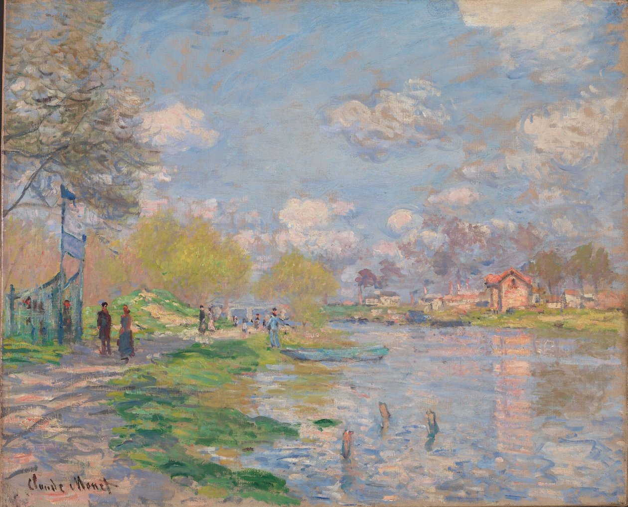 Jaro na ostrově La Grande Jatte od Claude Monet