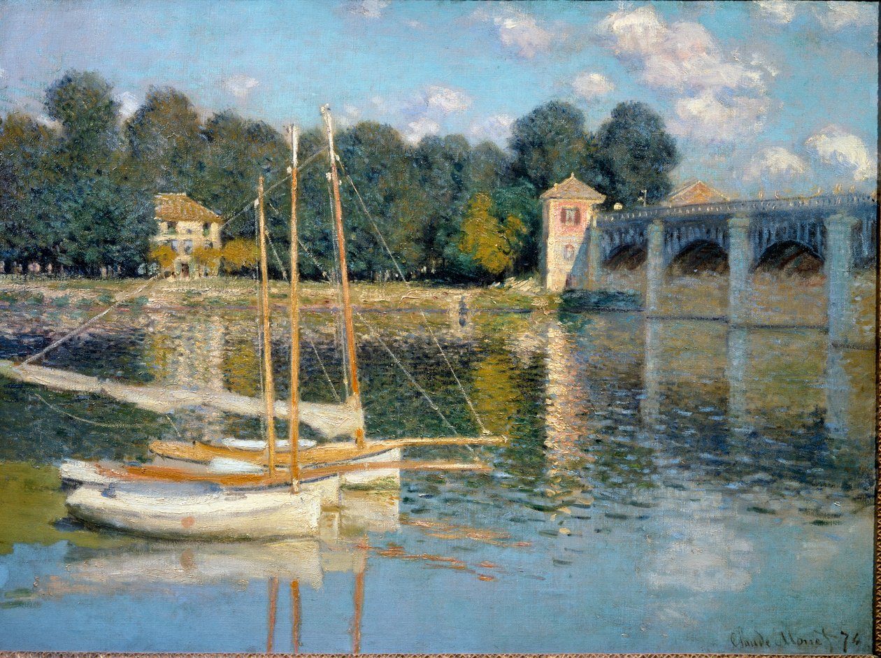 Most Argenteuil (Olej na plátně od Claude Monet