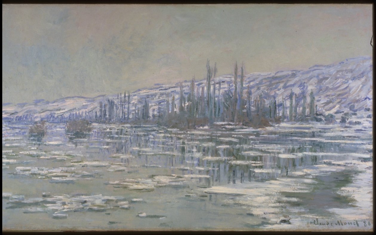 Rozchod ledu (La Débâcle nebo Les Glaçons) od Claude Monet