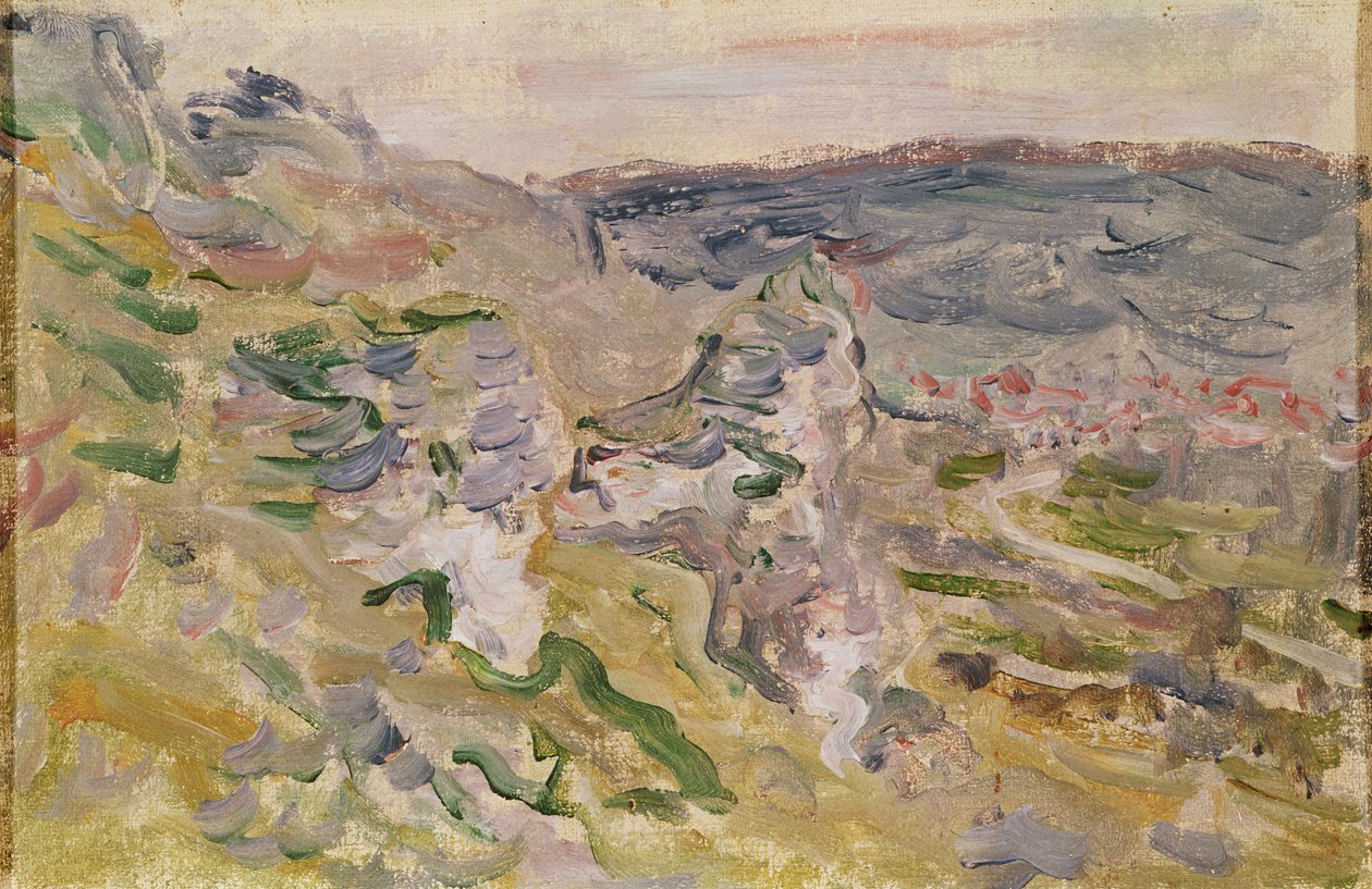 Chantemerle Hills v blízkosti Vétheuil, 1881 od Claude Monet