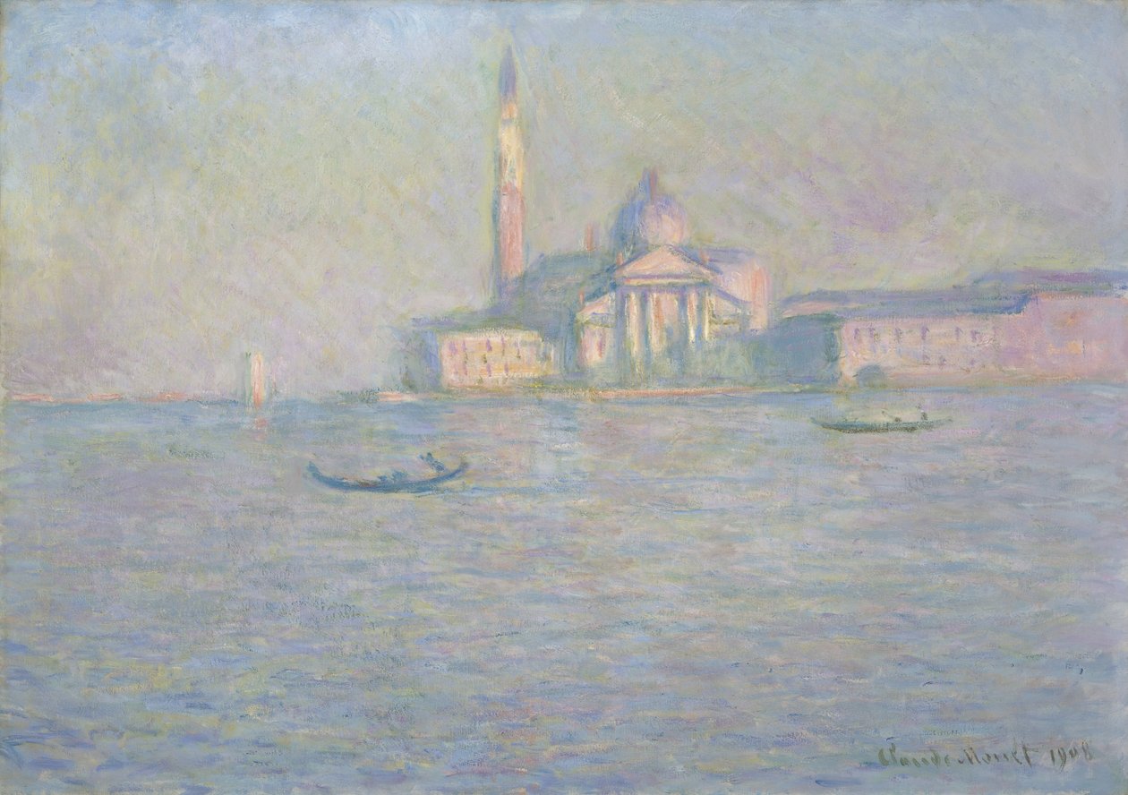 Kostel San Giorgio Maggiore, Benátky (olej na plátně) od Claude Monet