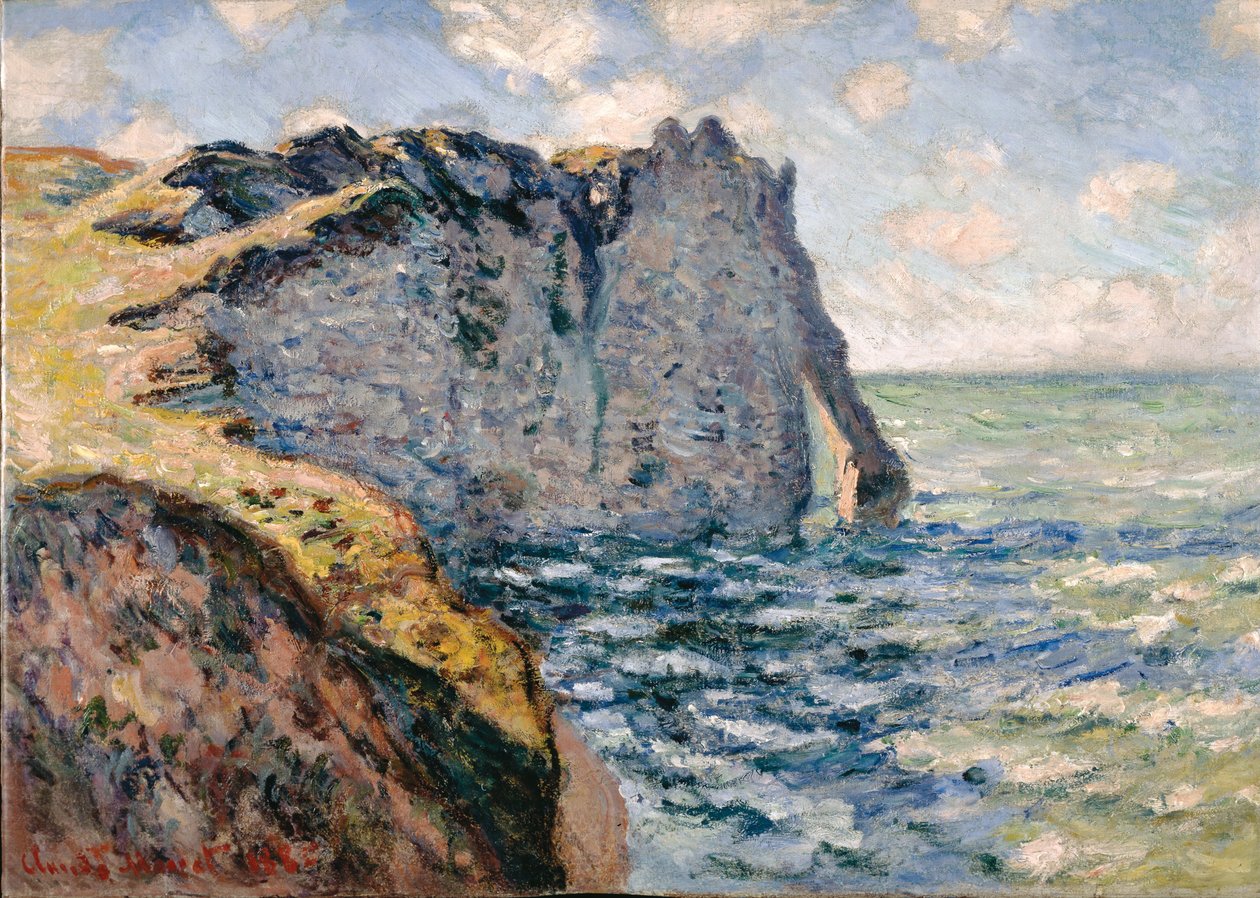 Útes Aval, Étretat od Claude Monet