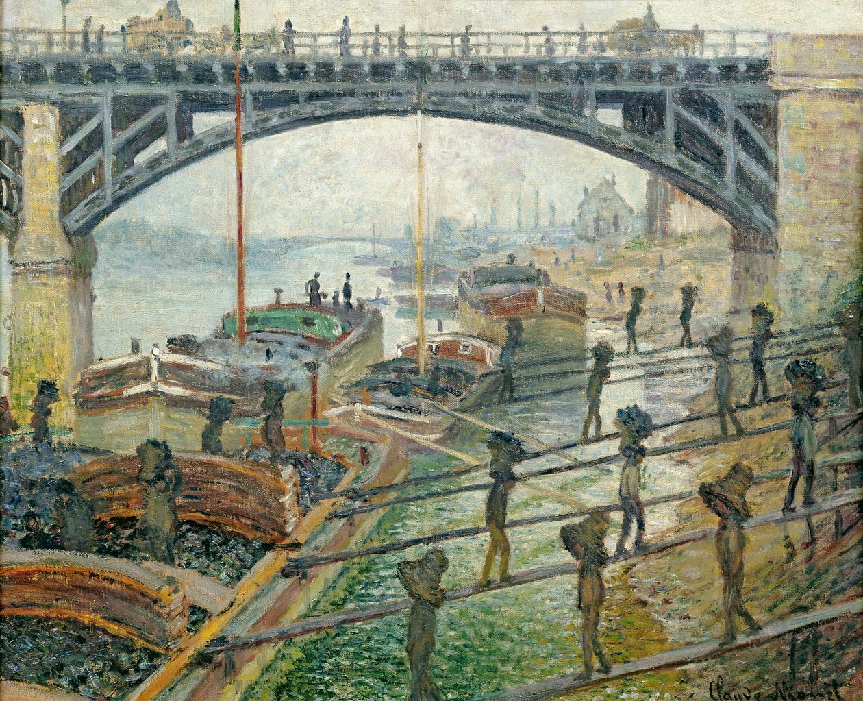 Uhelní dělníci od Claude Monet