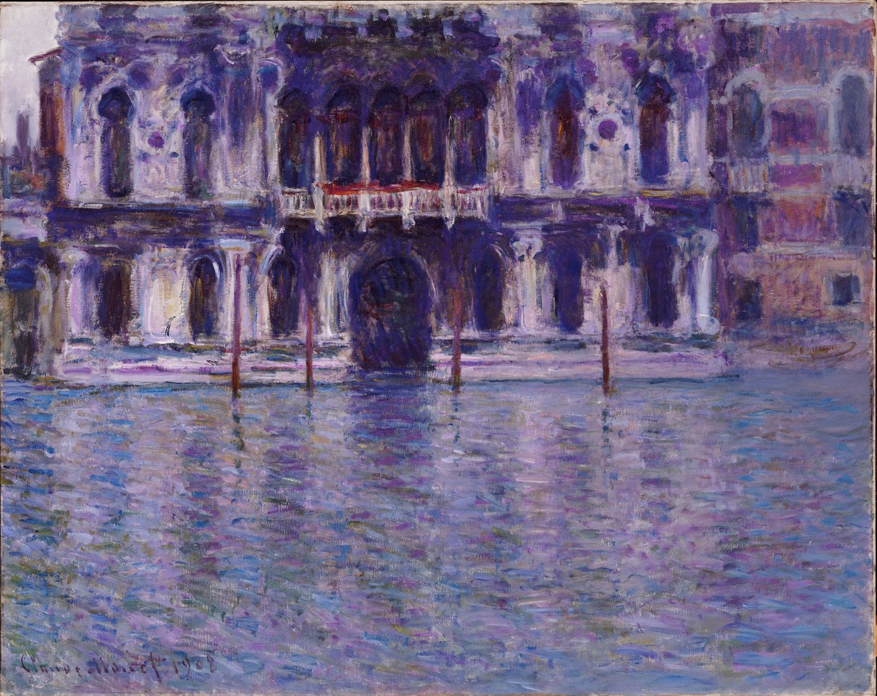 Palác Contarini, 1908 od Claude Monet