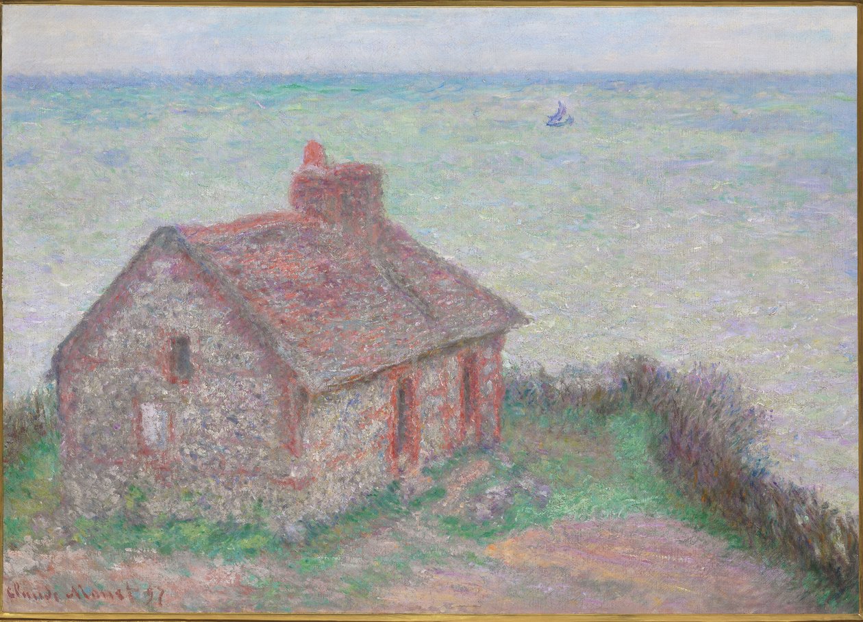 Celnice, Růžový efekt, 1897 od Claude Monet