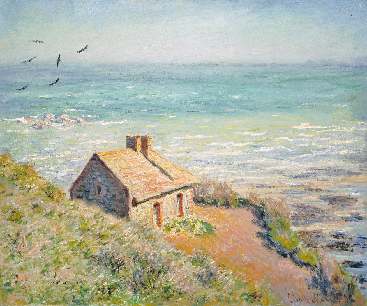 Celní chýše, ráno, 1882 od Claude Monet