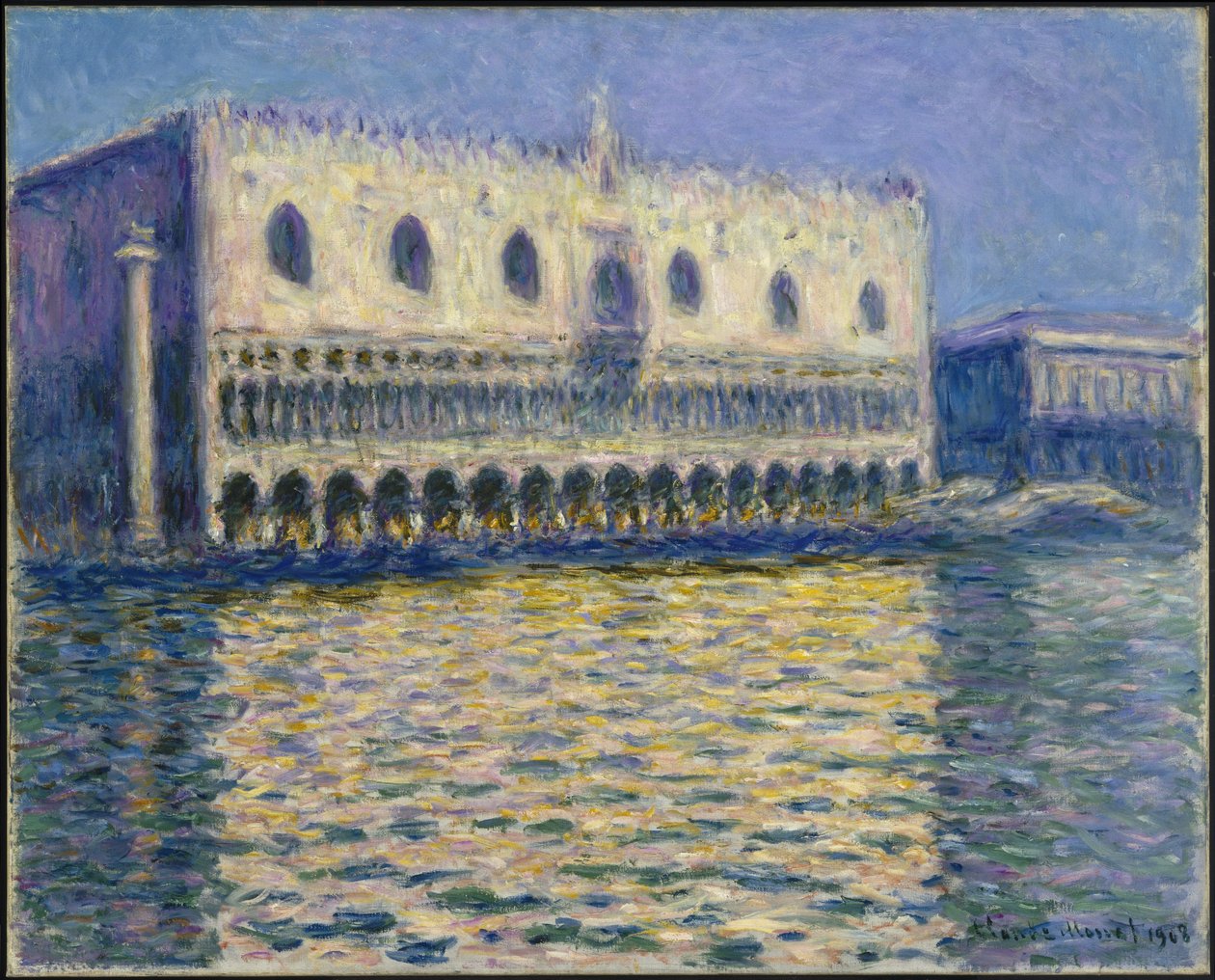 Dóžecí palác (Le Palais ducal) od Claude Monet