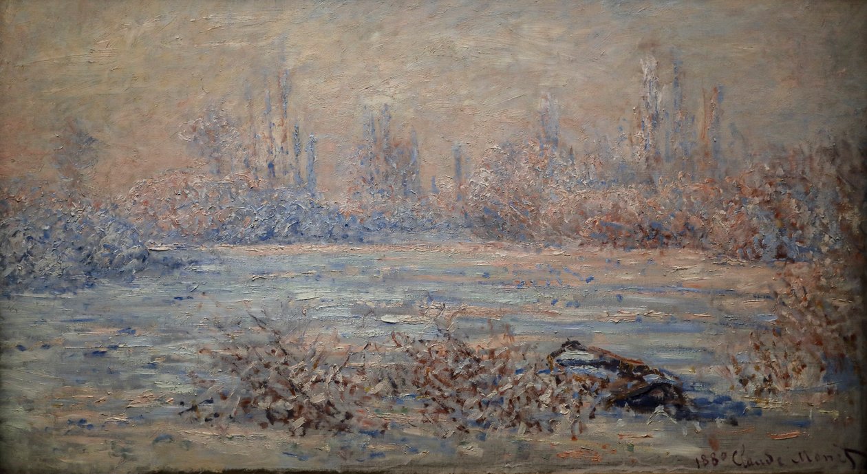 Efekt mrazu, slunce od Claude Monet