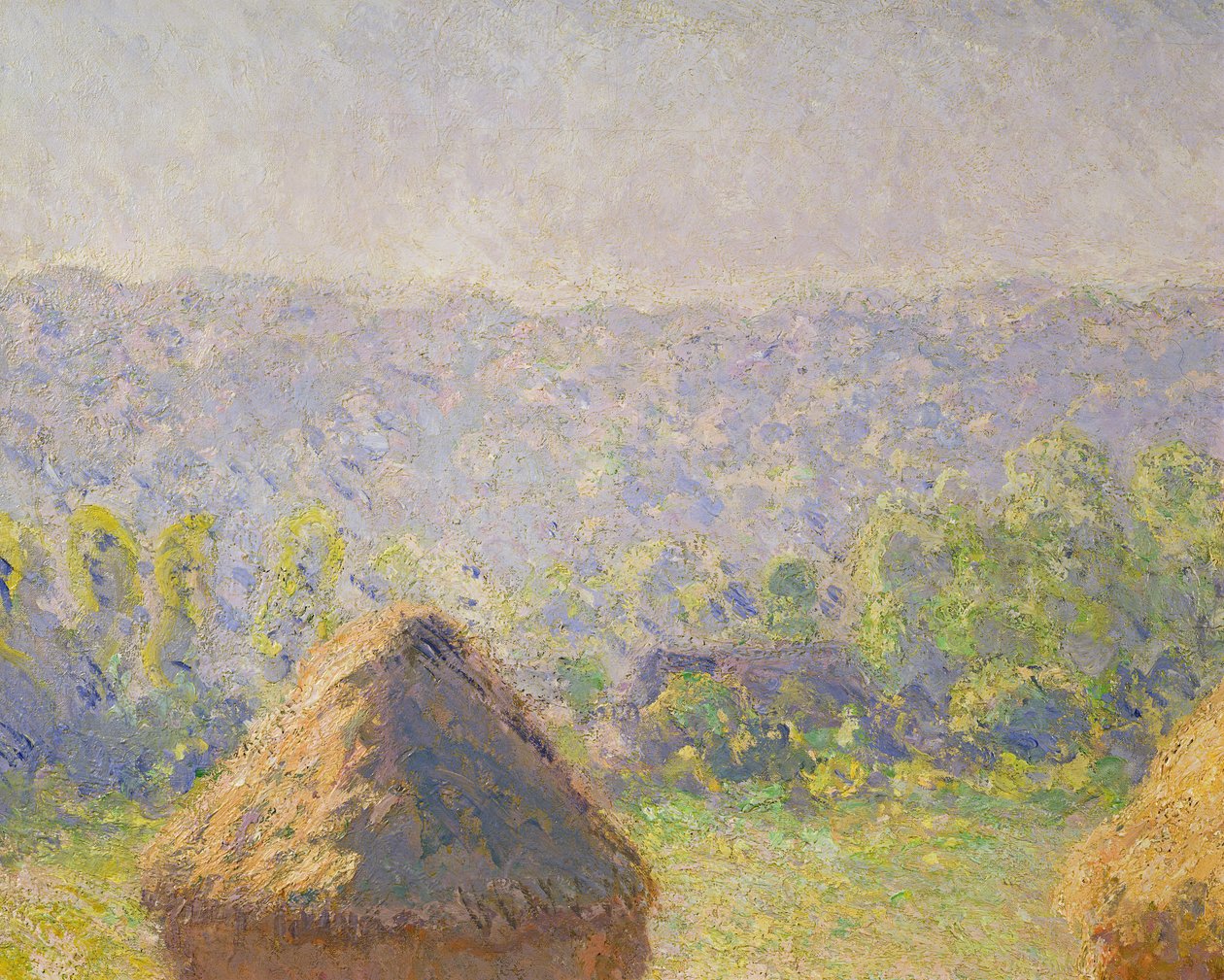 Kupky sena aneb Konec léta v Giverny, 1891 olej na plátně detail z roku 19132 od Claude Monet