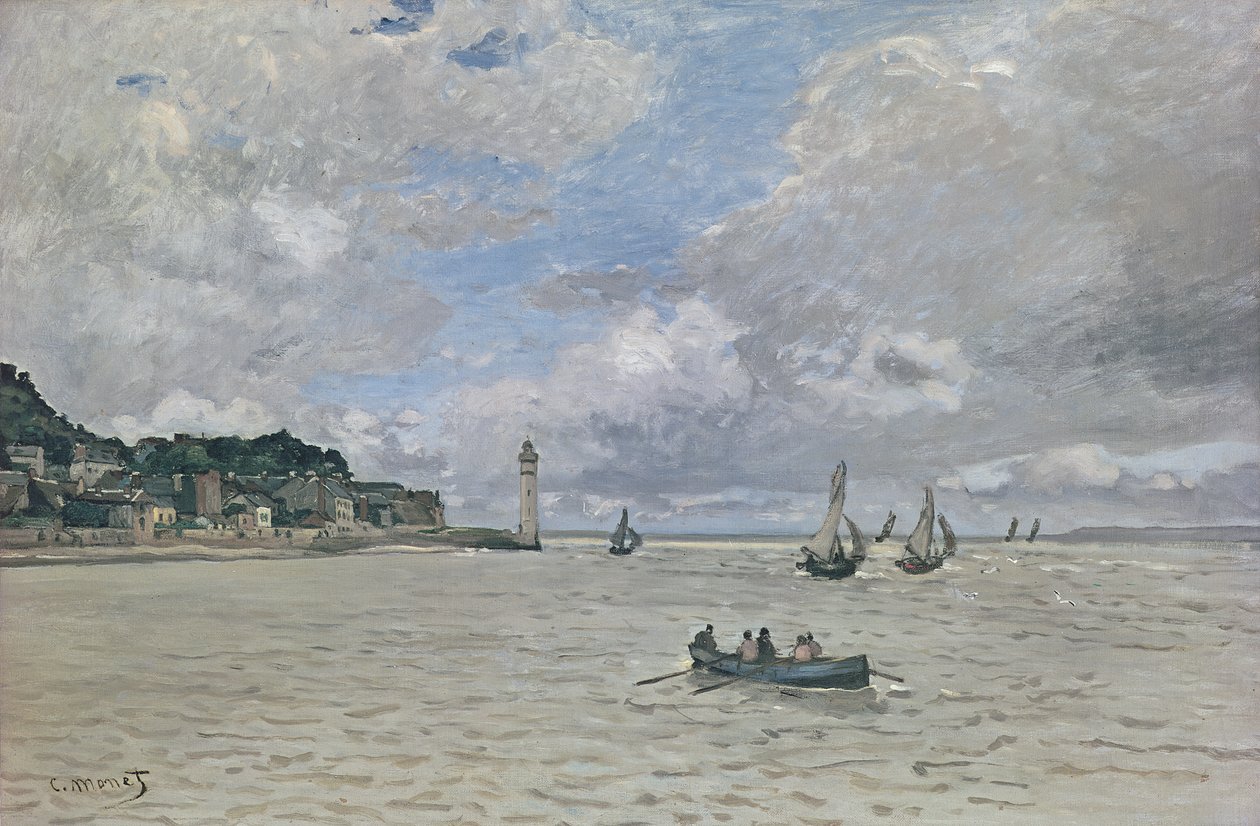 Maják hospice (Honfleur), 1864 od Claude Monet