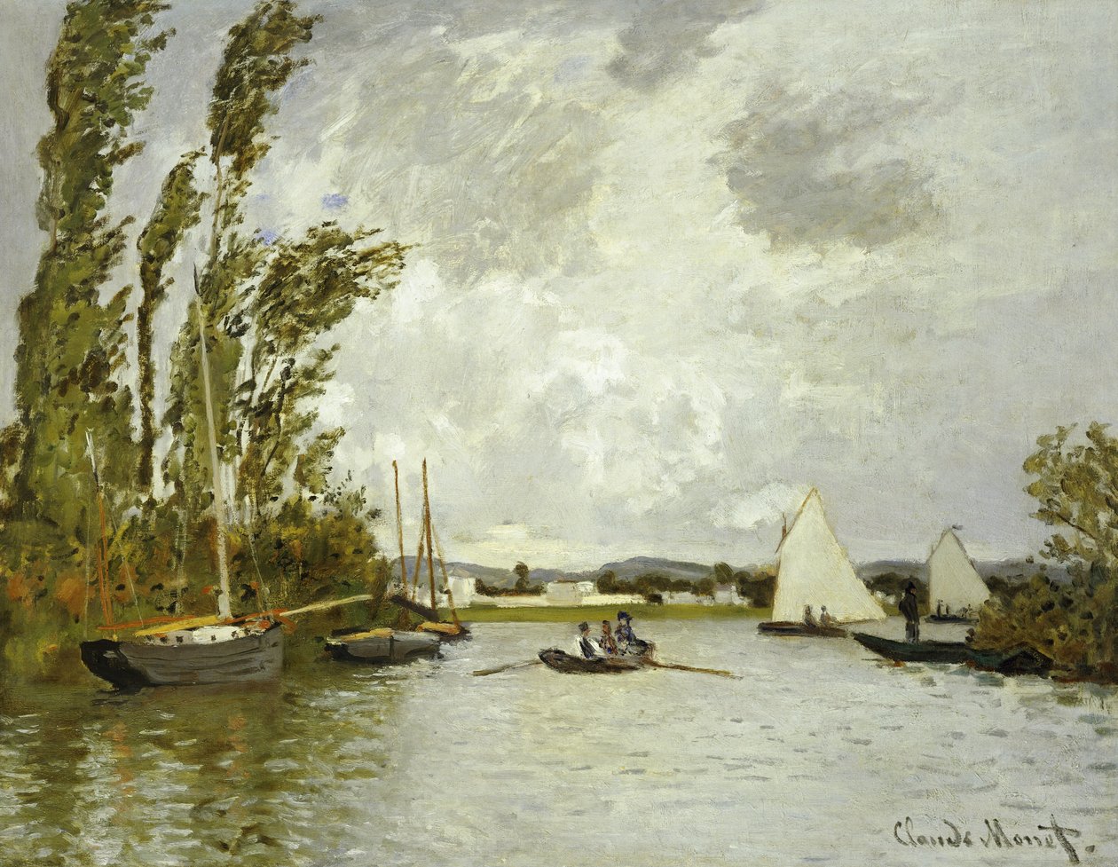 Malá větev Seiny v Argenteuil od Claude Monet