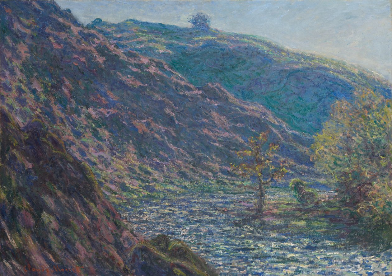 Řeka Petite Creuse od Claude Monet