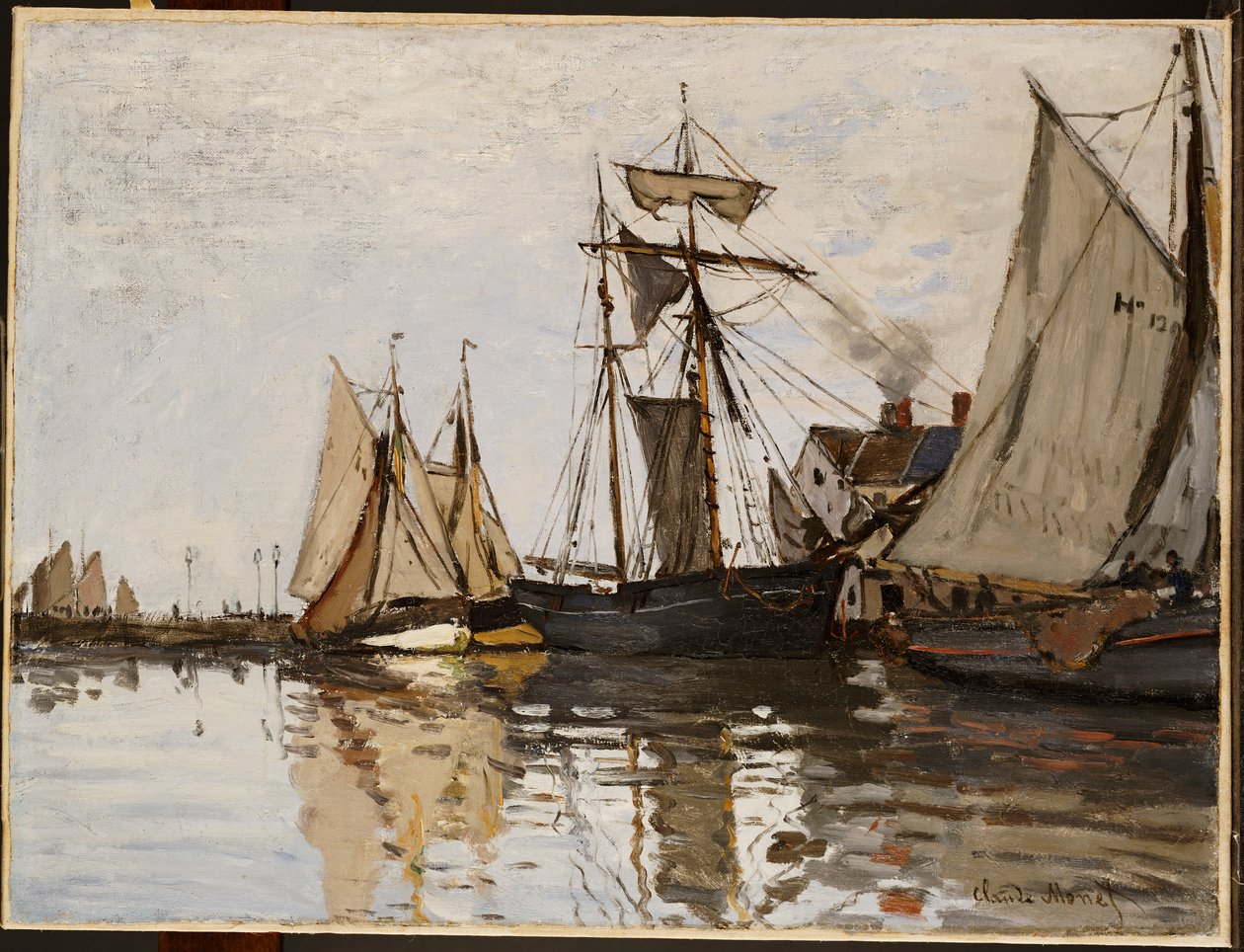 Přístav Honfleur, kolem roku 1865 od Claude Monet